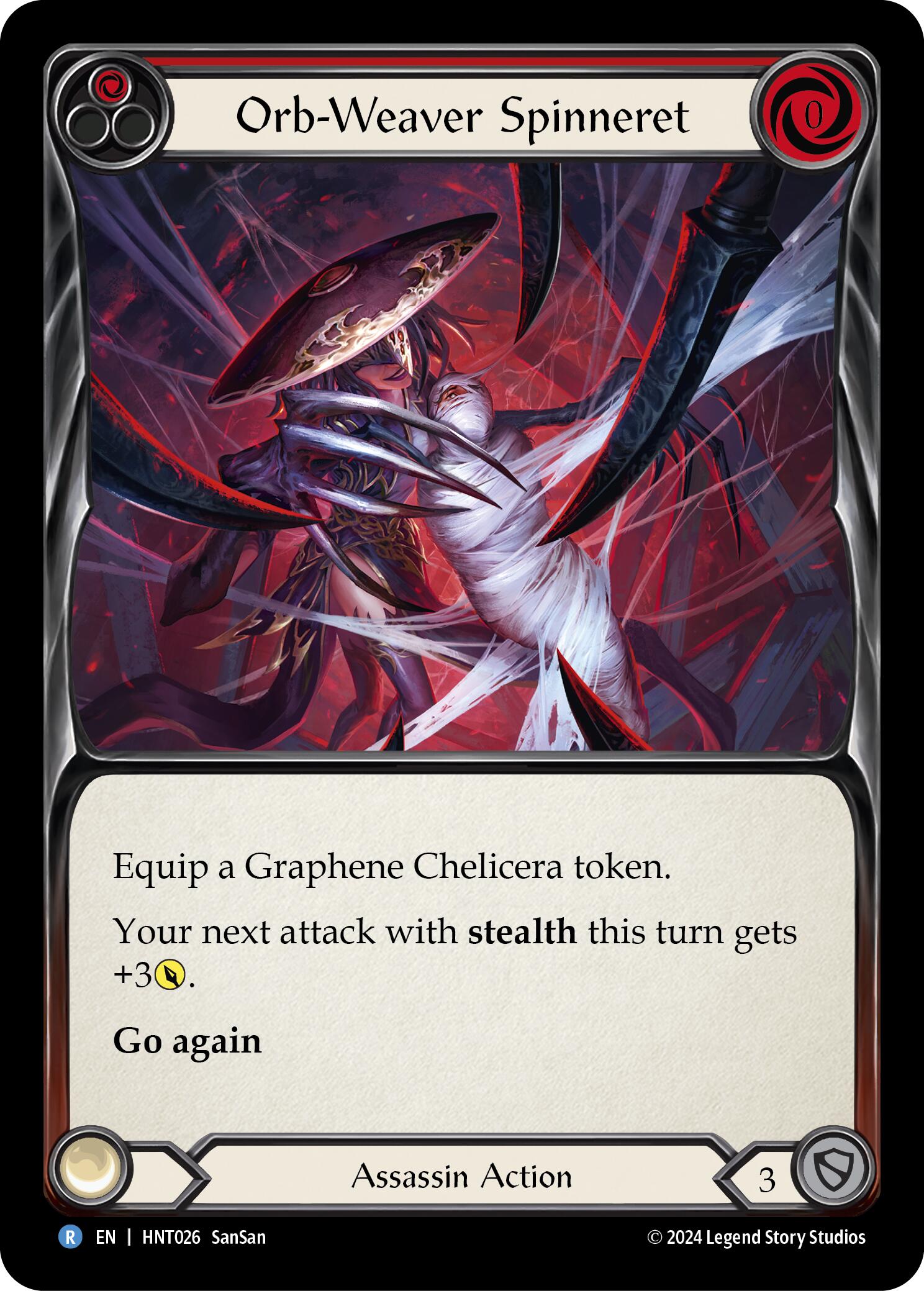 Orb-Weaver Spinneret (Red) [HNT026] (The Hunted)  Rainbow Foil | Chromatic Games