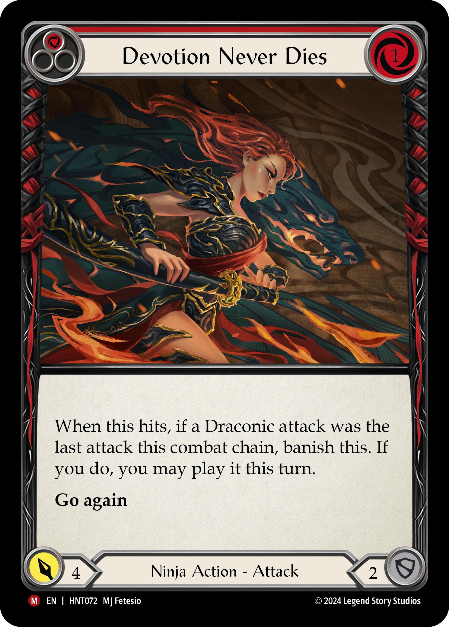 Devotion Never Dies [HNT072] (The Hunted)  Rainbow Foil | Chromatic Games