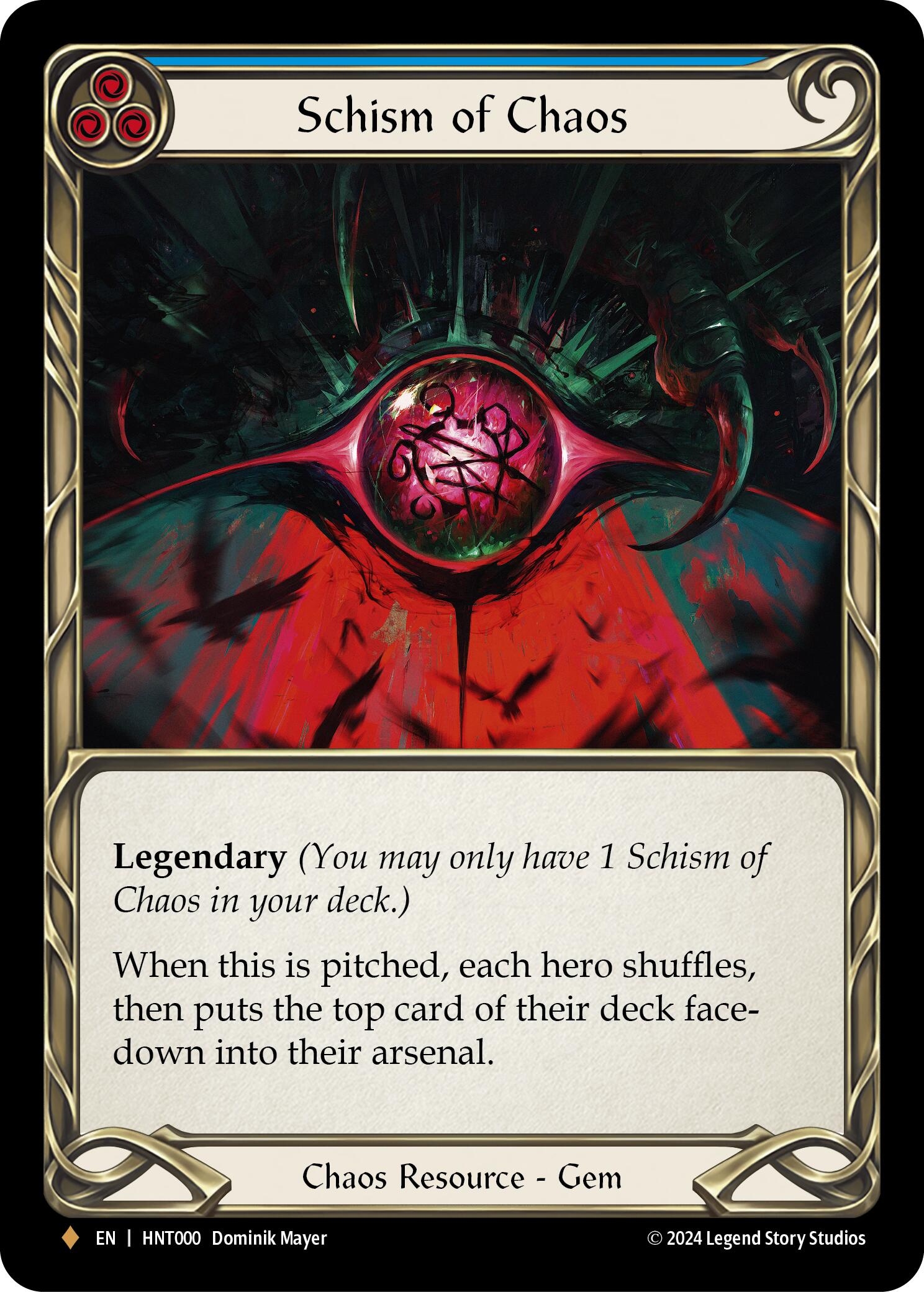 Schism of Chaos [HNT000] (The Hunted)  Cold Foil | Chromatic Games