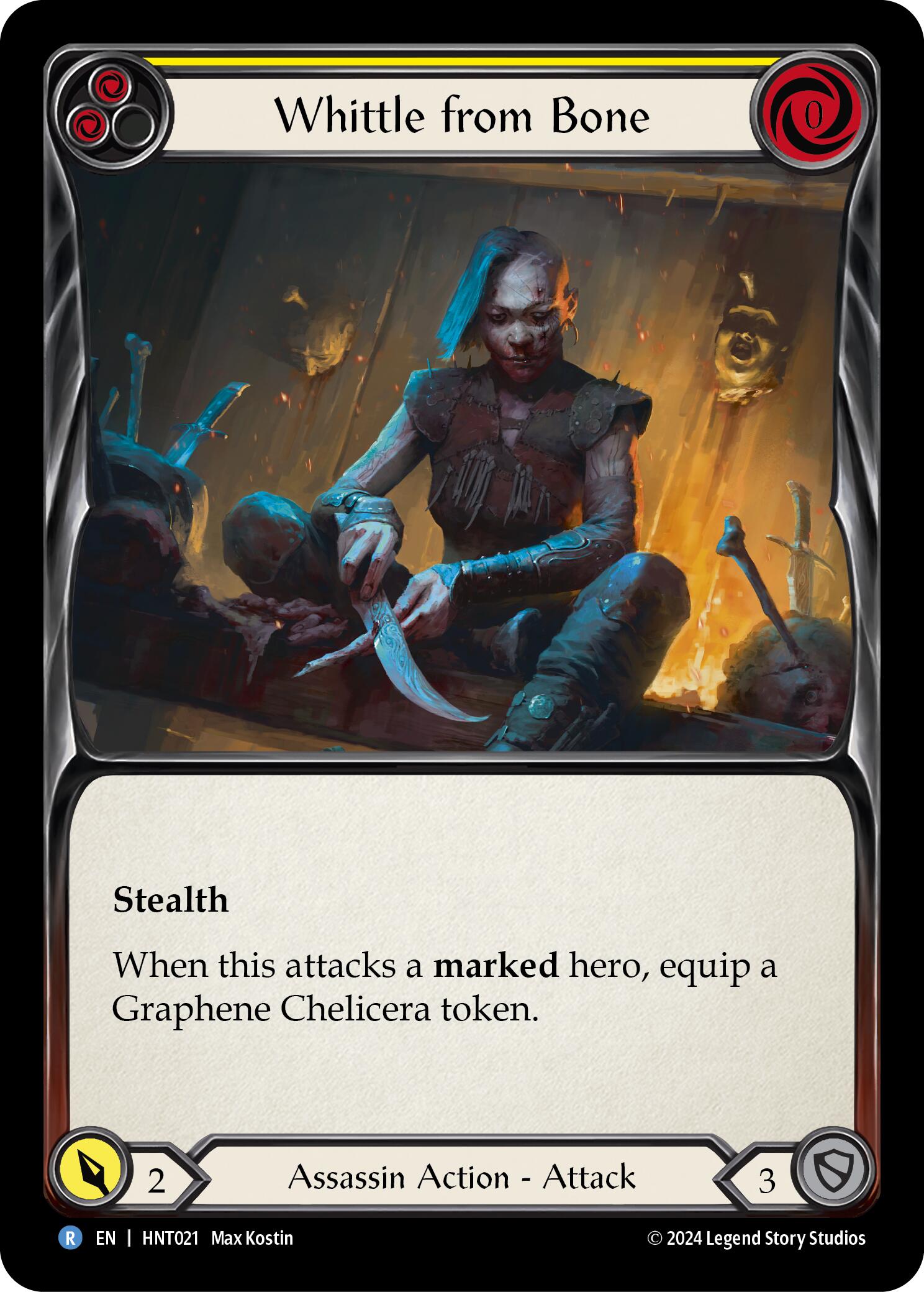 Whittle from Bone (Yellow) [HNT021] (The Hunted) | Chromatic Games