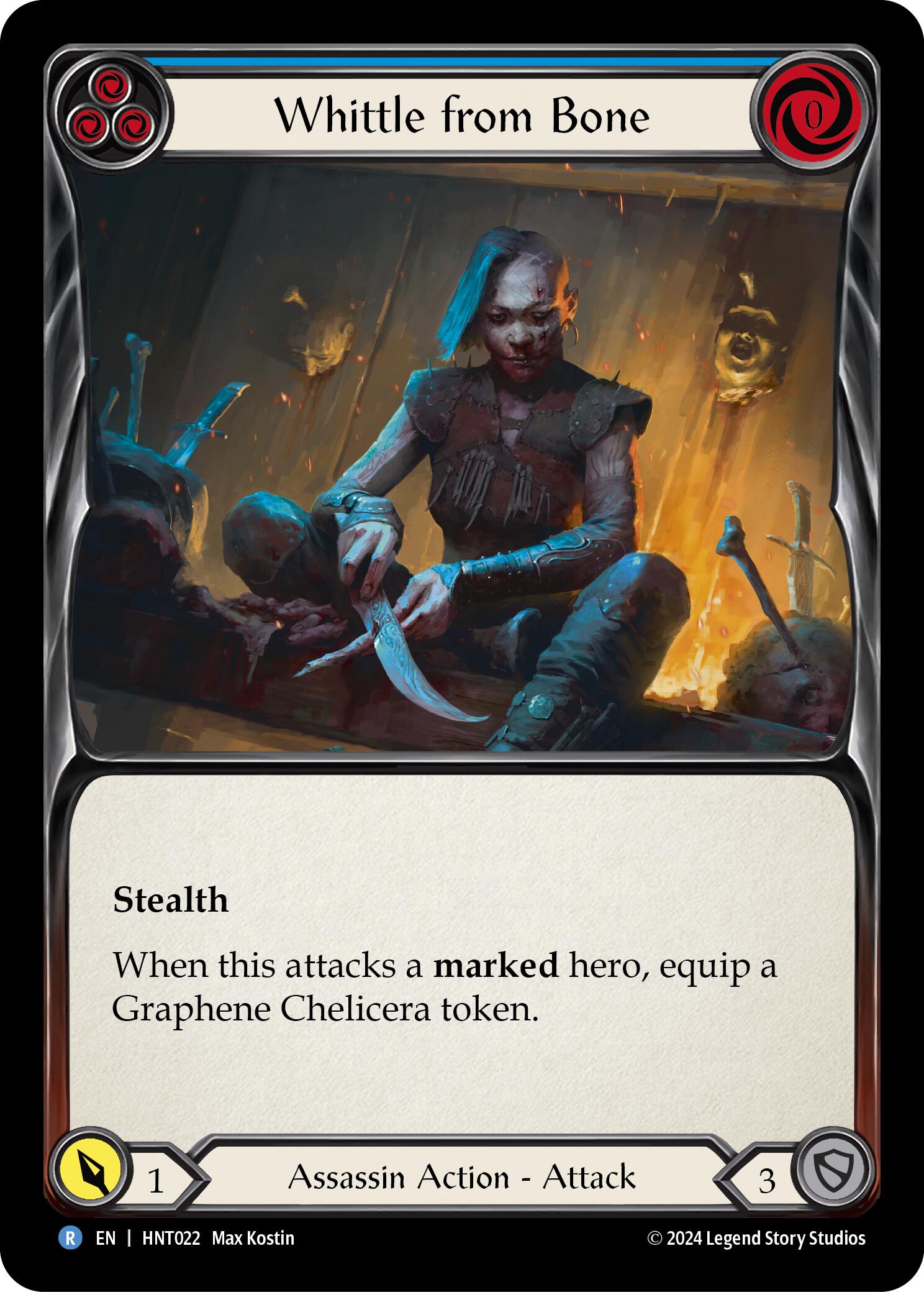 Whittle from Bone (Blue) [HNT022] (The Hunted) | Chromatic Games