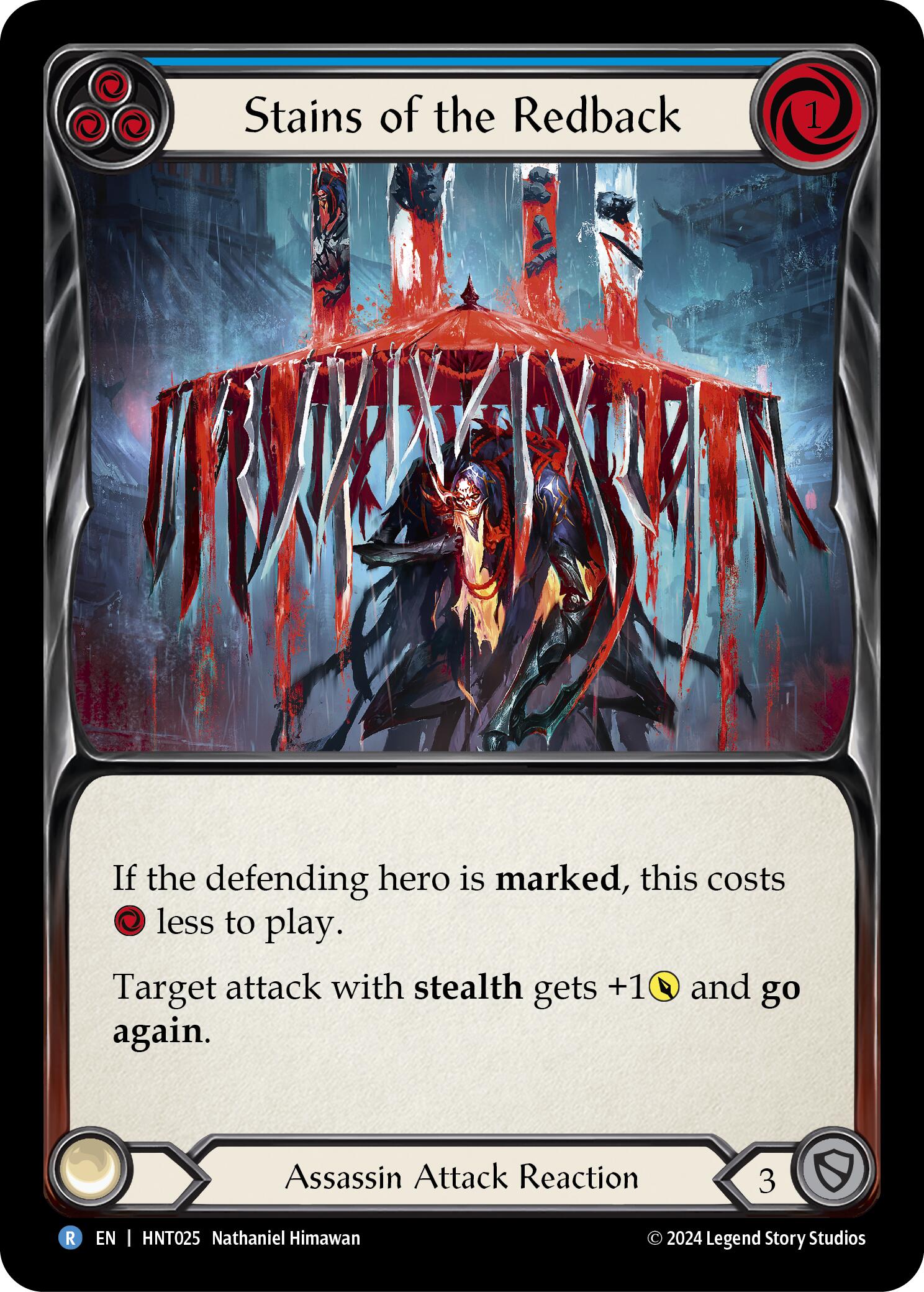 Stains of the Redback (Blue) [HNT025] (The Hunted) | Chromatic Games