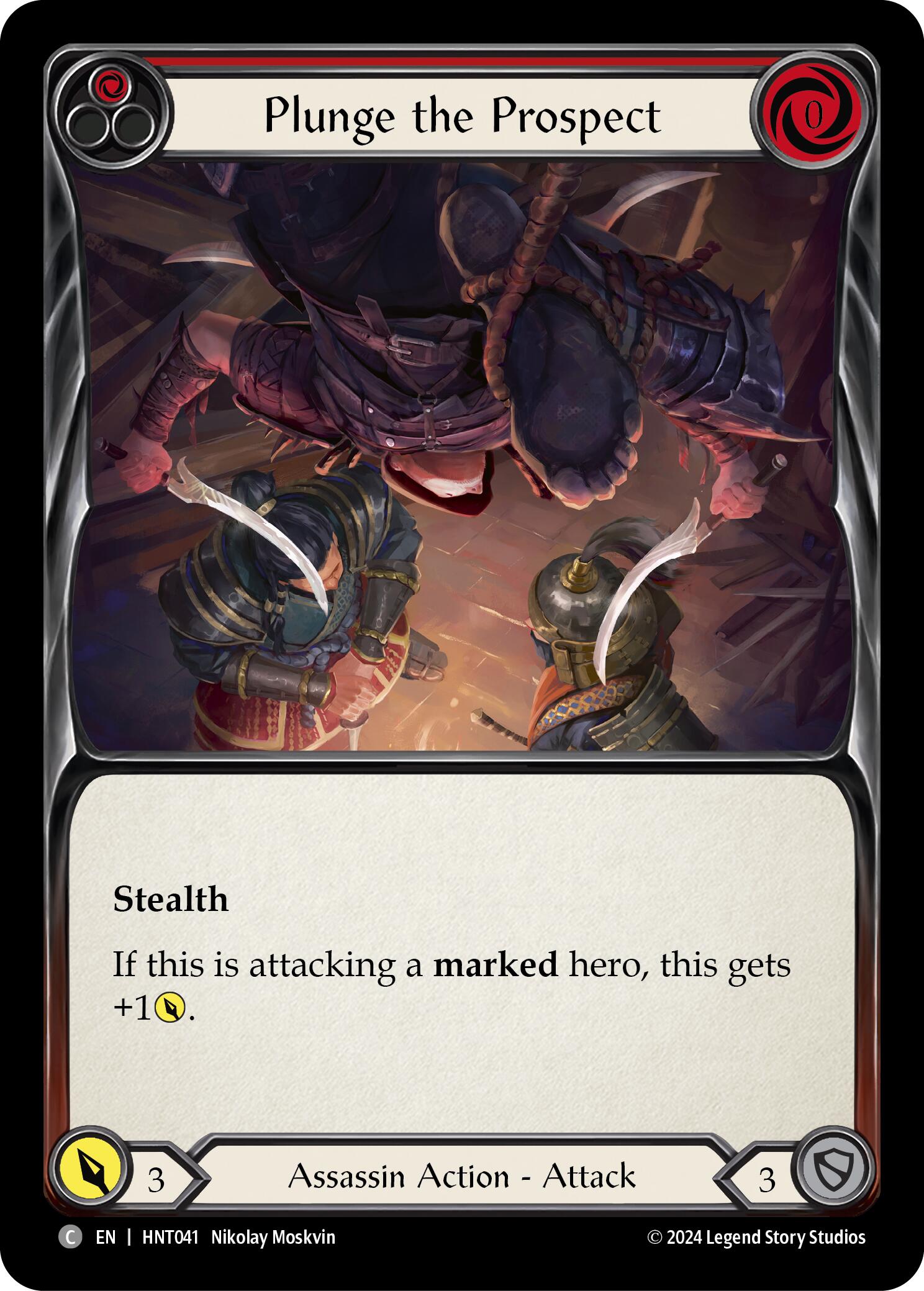 Plunge the Prospect (Red) [HNT041] (The Hunted) | Chromatic Games