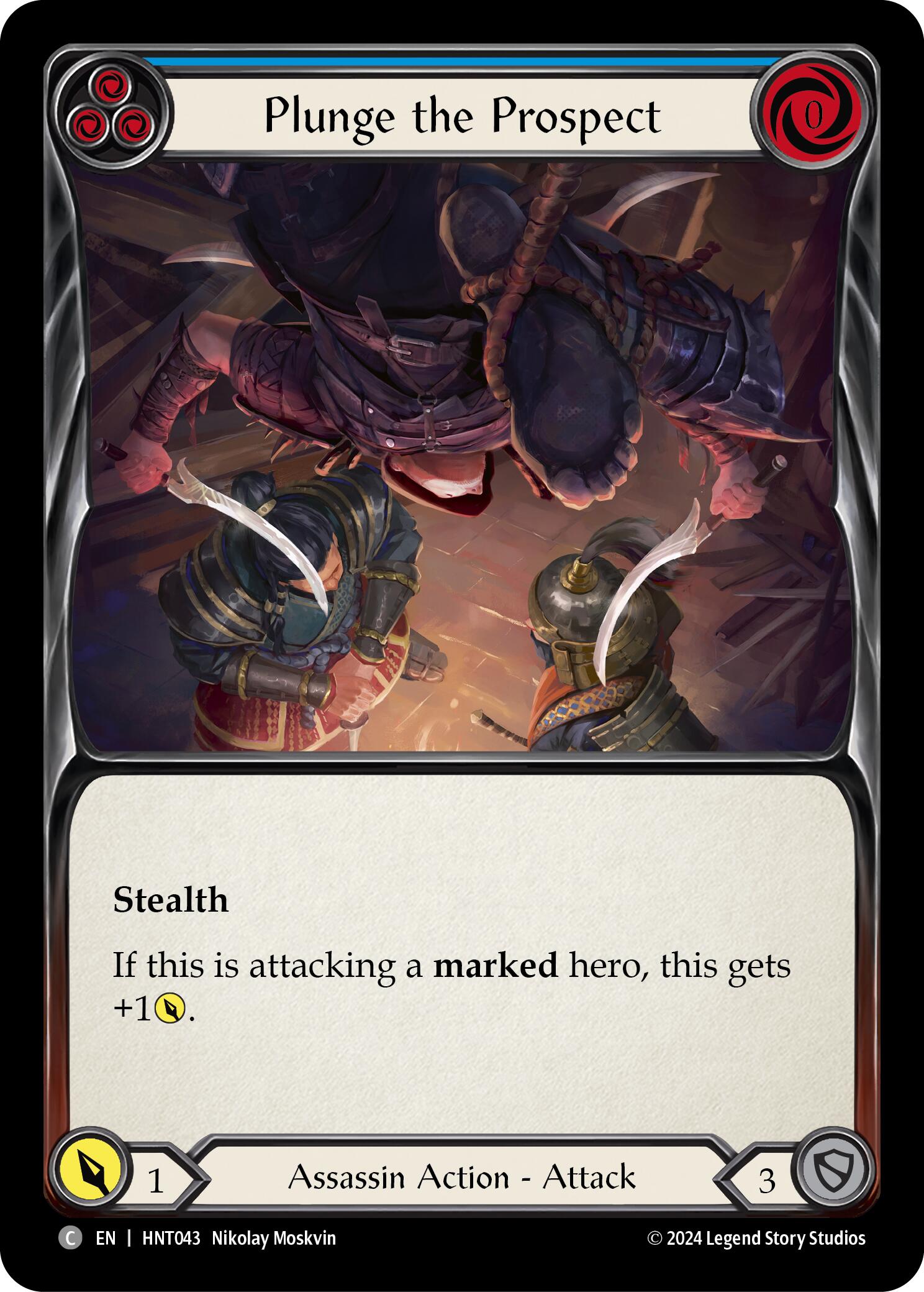 Plunge the Prospect (Blue) [HNT043] (The Hunted) | Chromatic Games