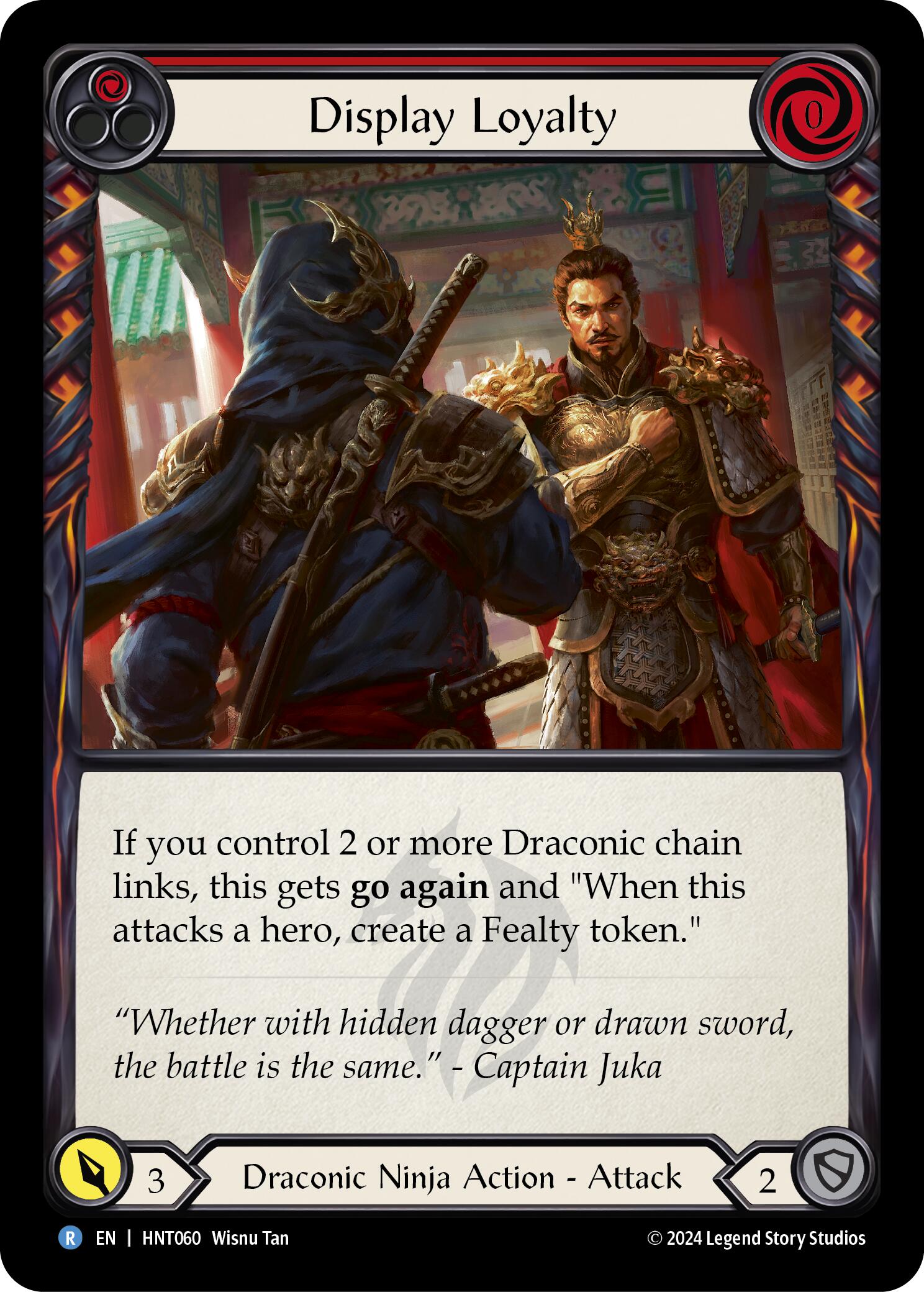 Display Loyalty (Red) [HNT060] (The Hunted)  Rainbow Foil | Chromatic Games