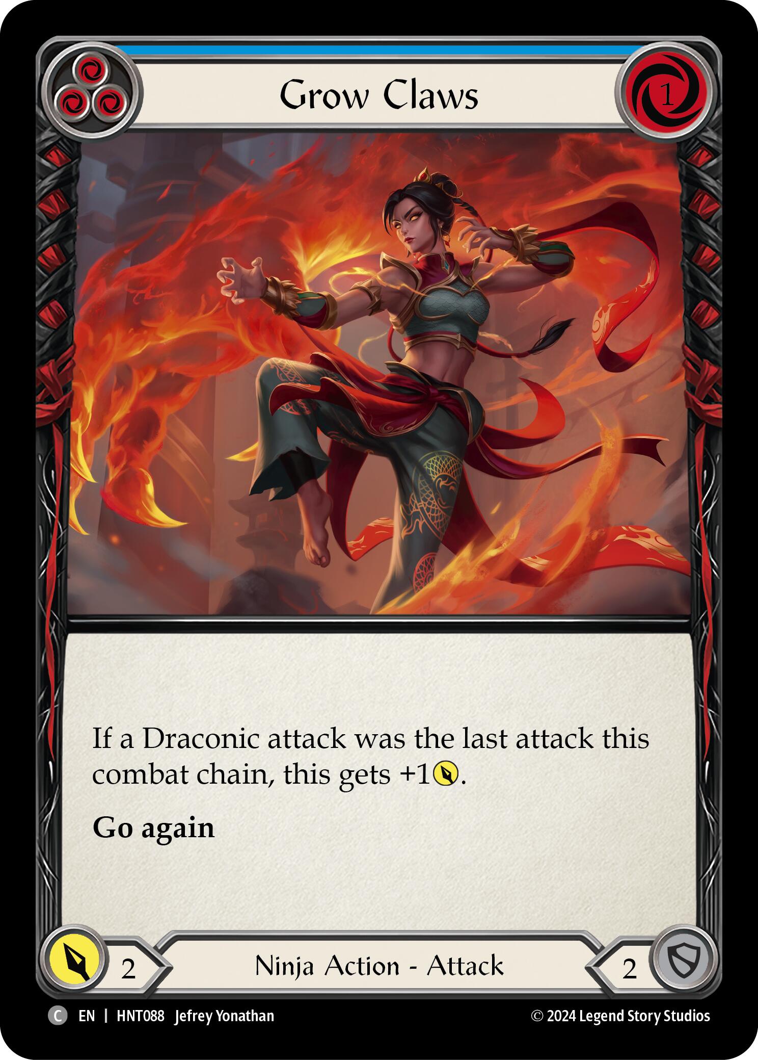 Grow Claws (Blue) [HNT088] (The Hunted) | Chromatic Games