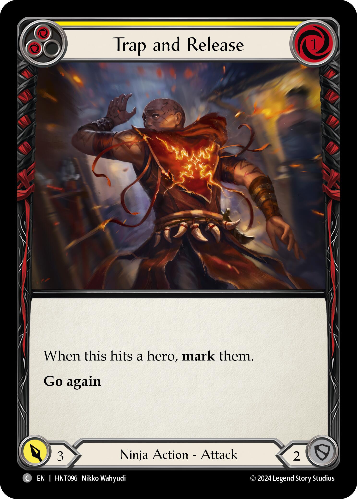 Trap and Release (Yellow) [HNT096] (The Hunted) | Chromatic Games