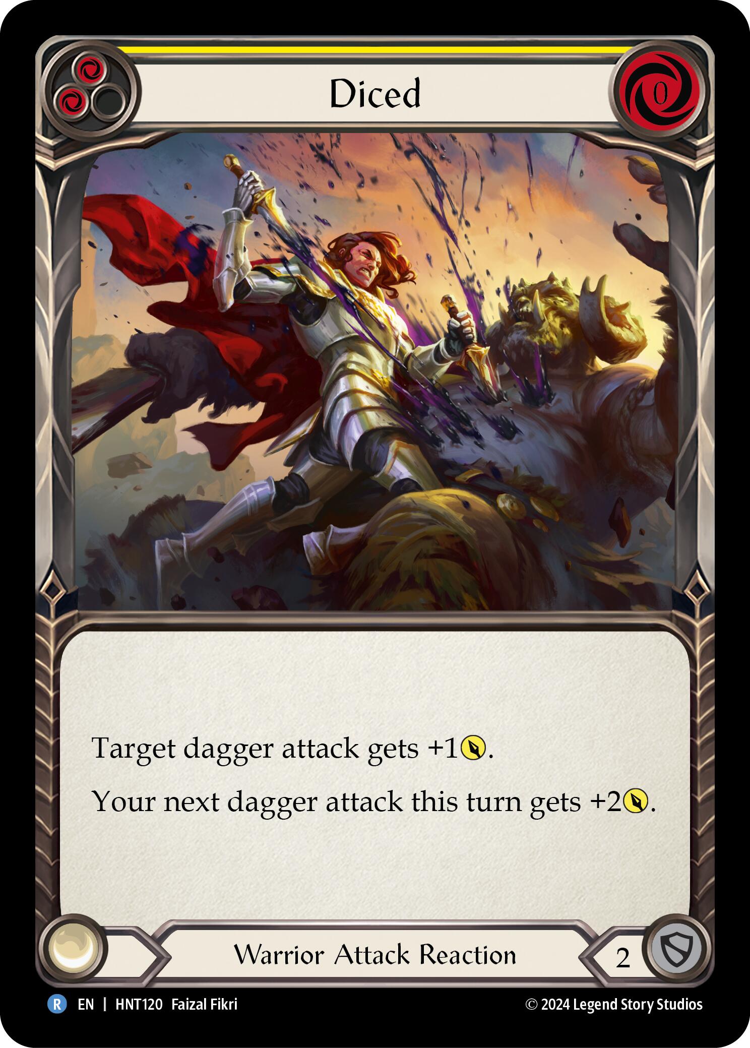 Diced (Yellow) [HNT120] (The Hunted) | Chromatic Games