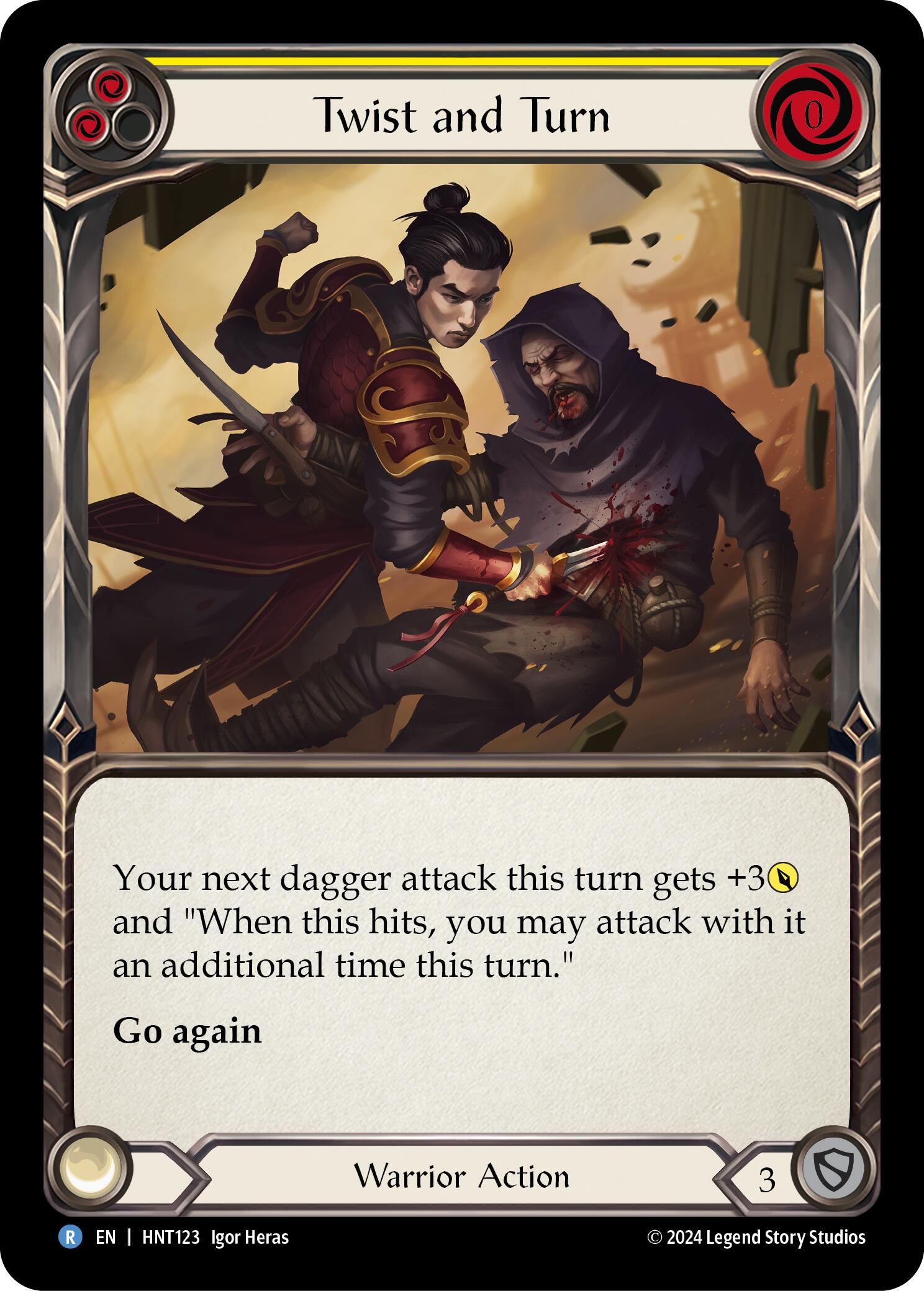 Twist and Turn (Yellow) [HNT123] (The Hunted) | Chromatic Games