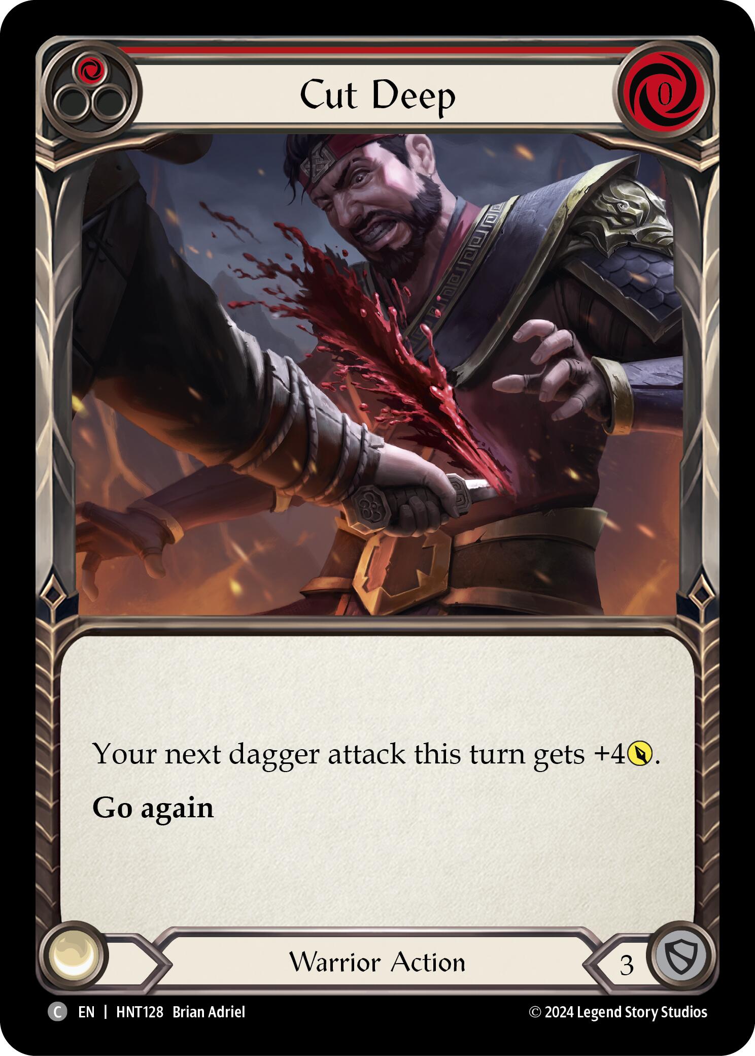 Cut Deep (Red) [HNT128] (The Hunted)  Rainbow Foil | Chromatic Games