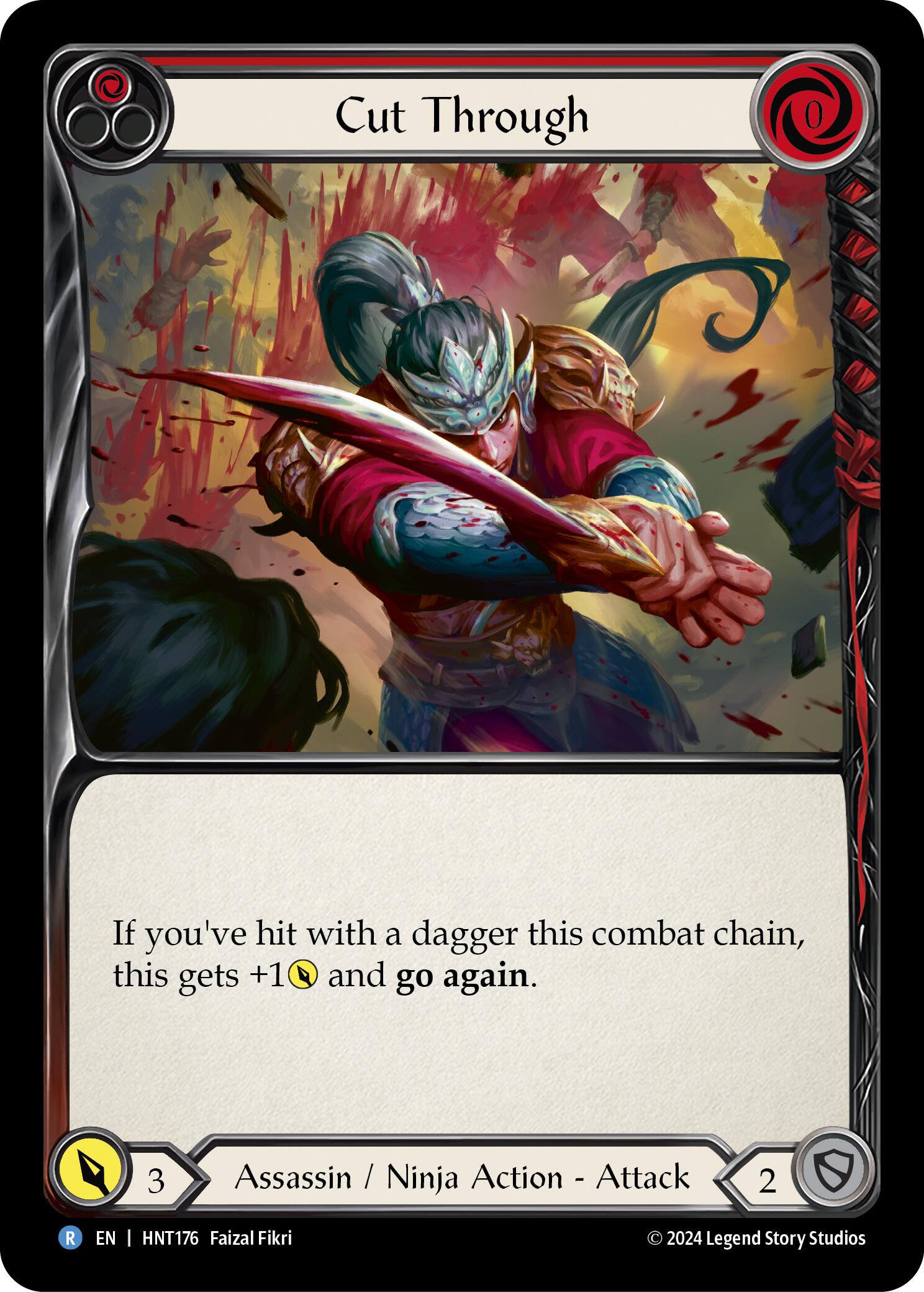 Cut Through (Red) [HNT176] (The Hunted) | Chromatic Games