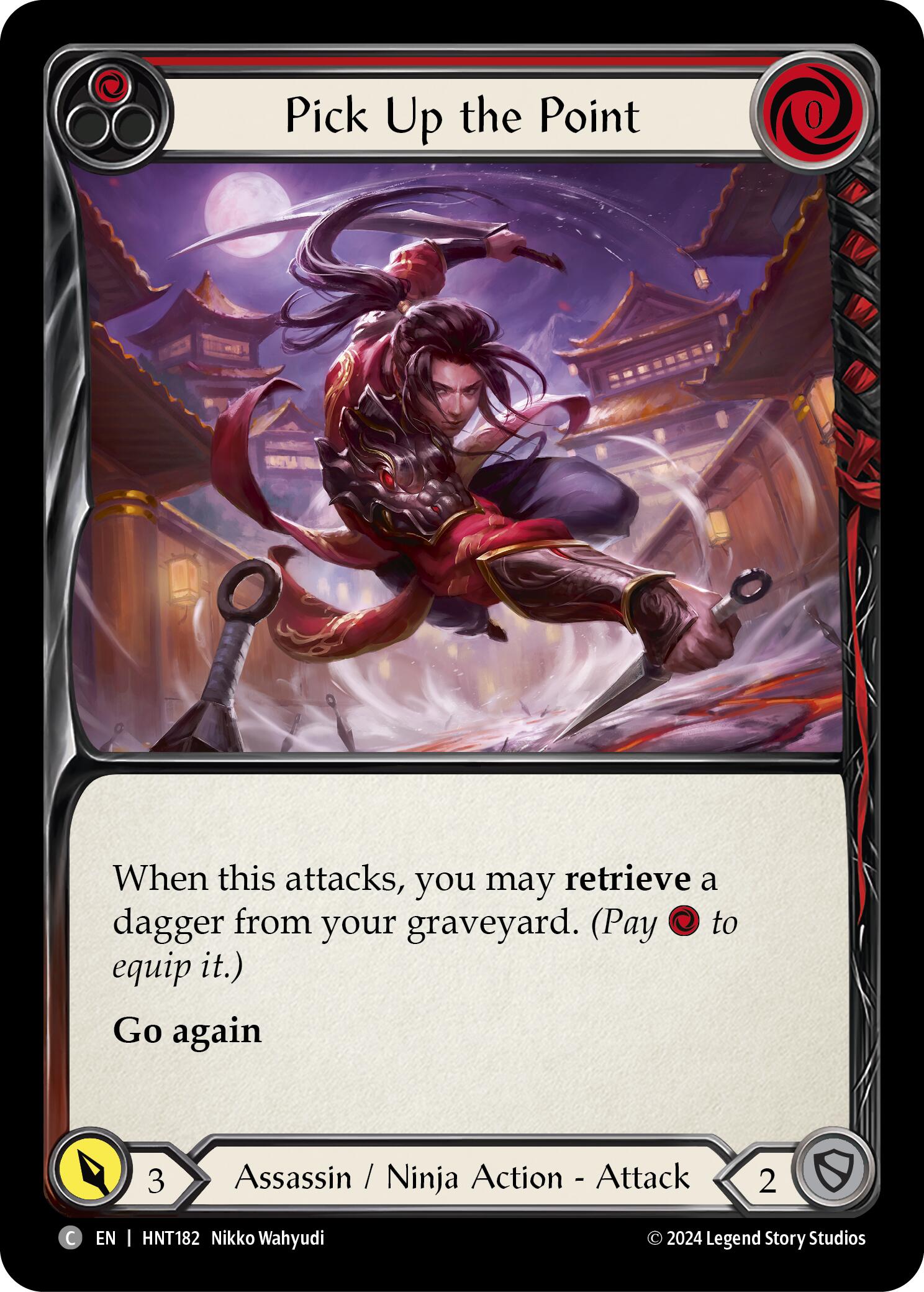 Pick Up the Point (Red) [HNT182] (The Hunted)  Rainbow Foil | Chromatic Games