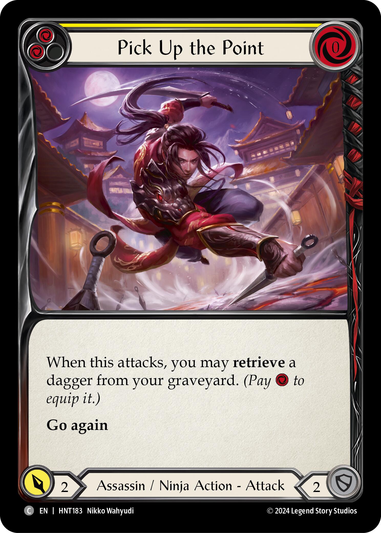 Pick Up the Point (Yellow) [HNT183] (The Hunted)  Rainbow Foil | Chromatic Games