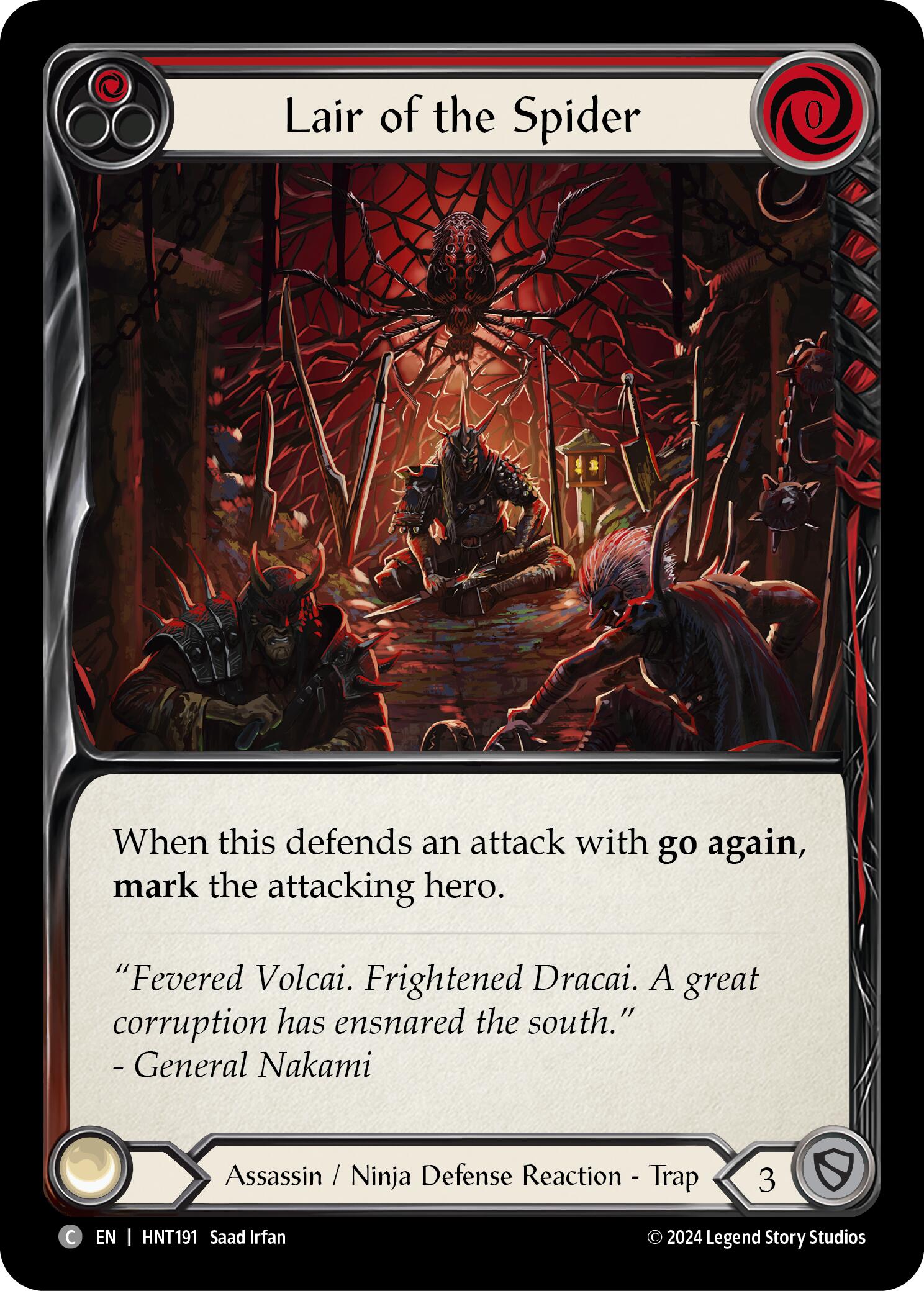 Lair of the Spider (Red) [HNT191] (The Hunted) | Chromatic Games