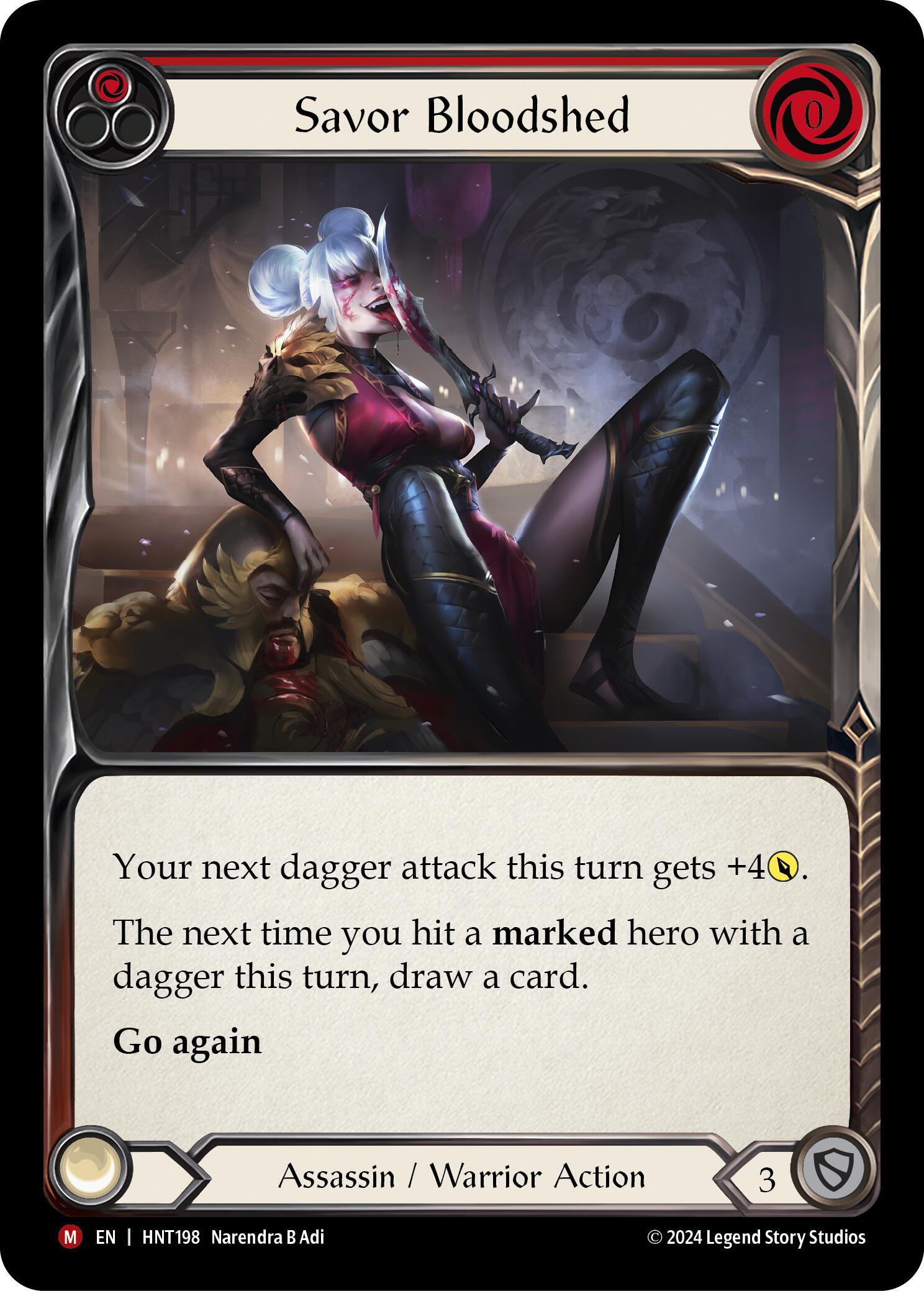 Savor Bloodshed [HNT198] (The Hunted)  Rainbow Foil | Chromatic Games
