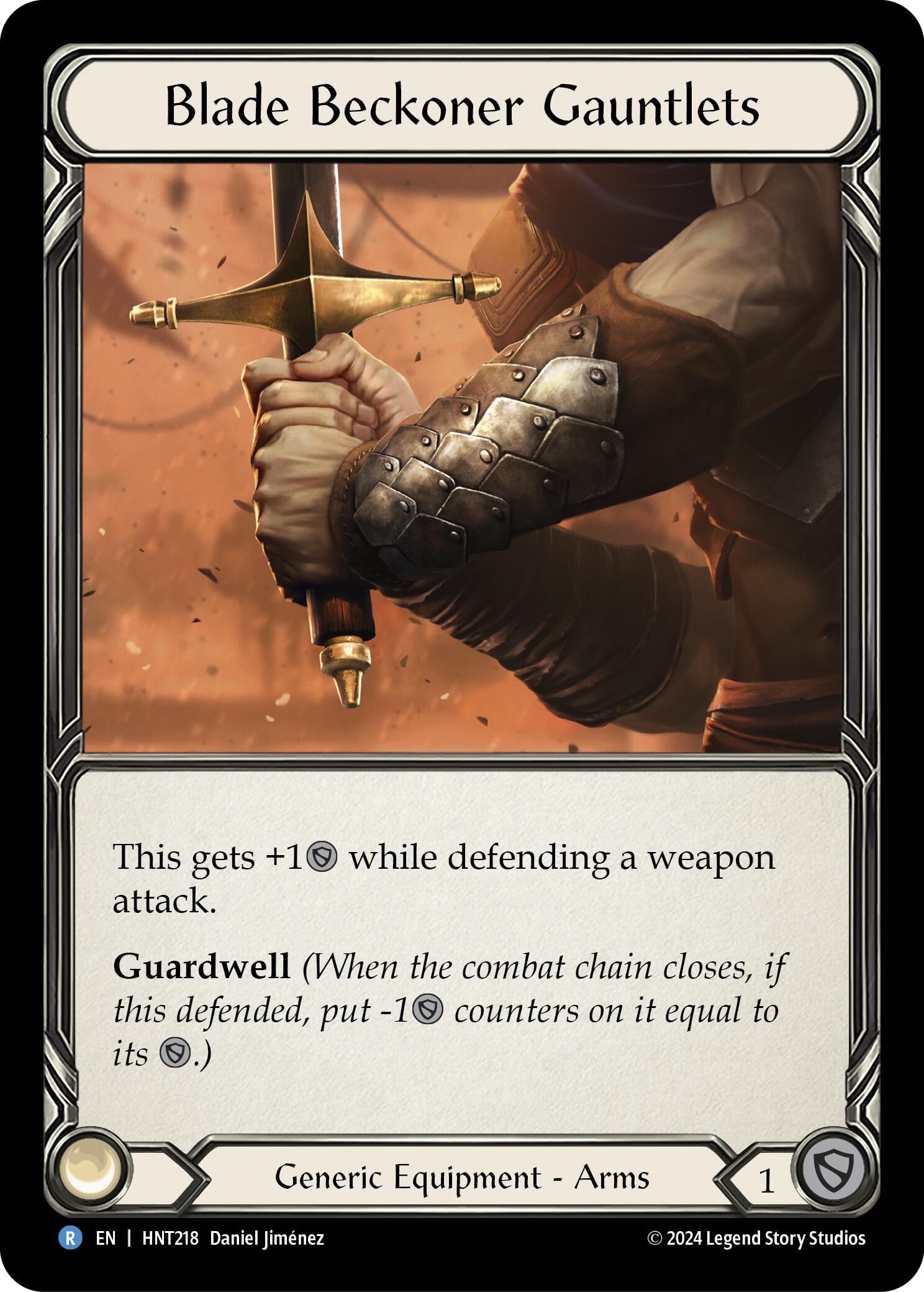 Blade Beckoner Gauntlets [HNT218] (The Hunted)  Cold Foil | Chromatic Games