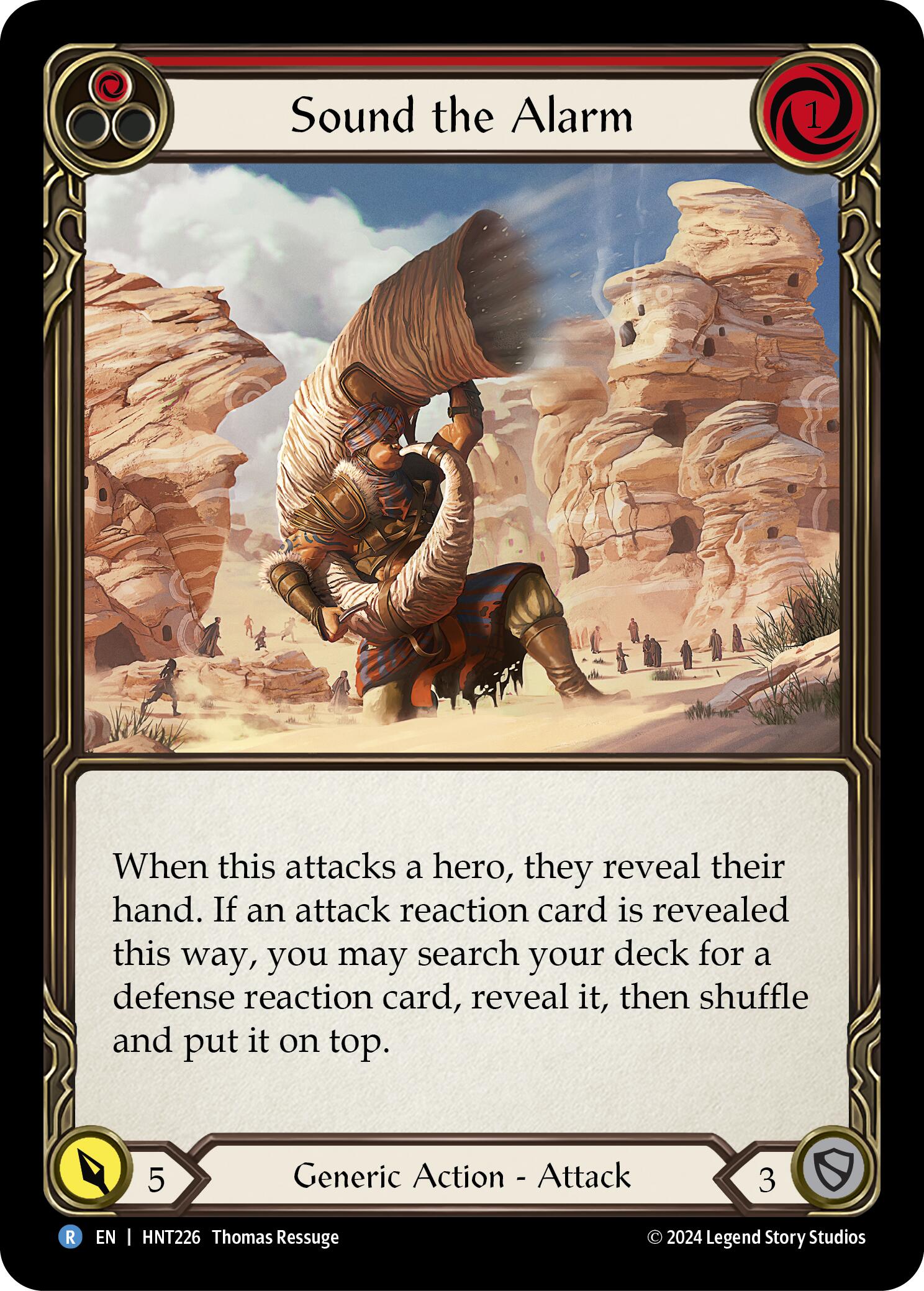 Sound the Alarm (Red) [HNT226] (The Hunted)  Rainbow Foil | Chromatic Games