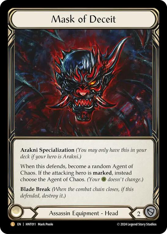 Mask of Deceit [HNT011] (The Hunted)  Rainbow Foil | Chromatic Games