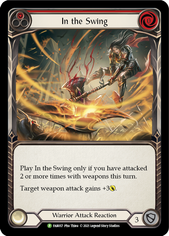 In the Swing (Red) [FAB057] (Promo)  Rainbow Foil | Chromatic Games