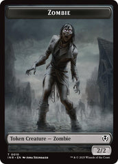 Zombie (0010) // Blood Double-Sided Token [Innistrad Remastered Tokens] | Chromatic Games