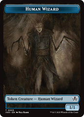 Human Wizard // Emblem - Jace, Unraveler of Secrets Double-Sided Token [Innistrad Remastered Tokens] | Chromatic Games