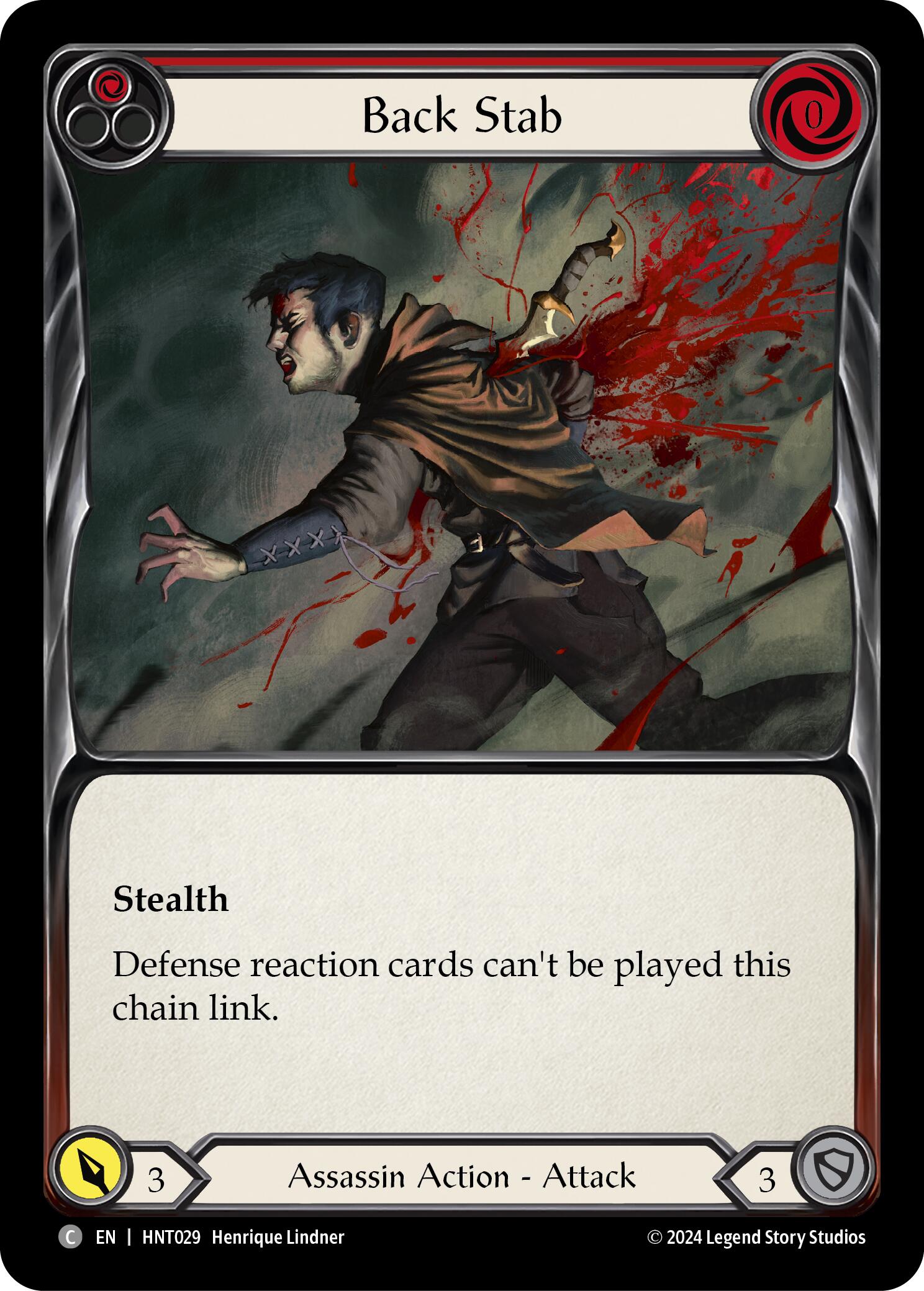 Back Stab (Red) [HNT029] (The Hunted) | Chromatic Games