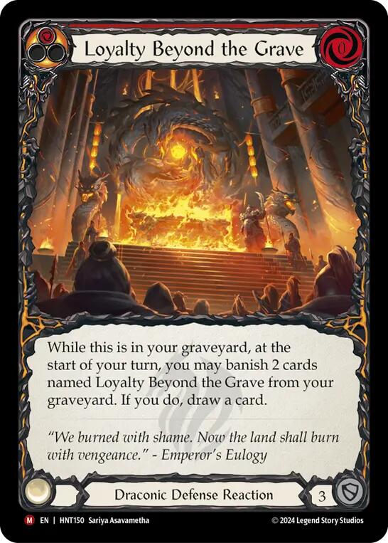 Loyalty Beyond the Grave [HNT150] (The Hunted)  Rainbow Foil | Chromatic Games