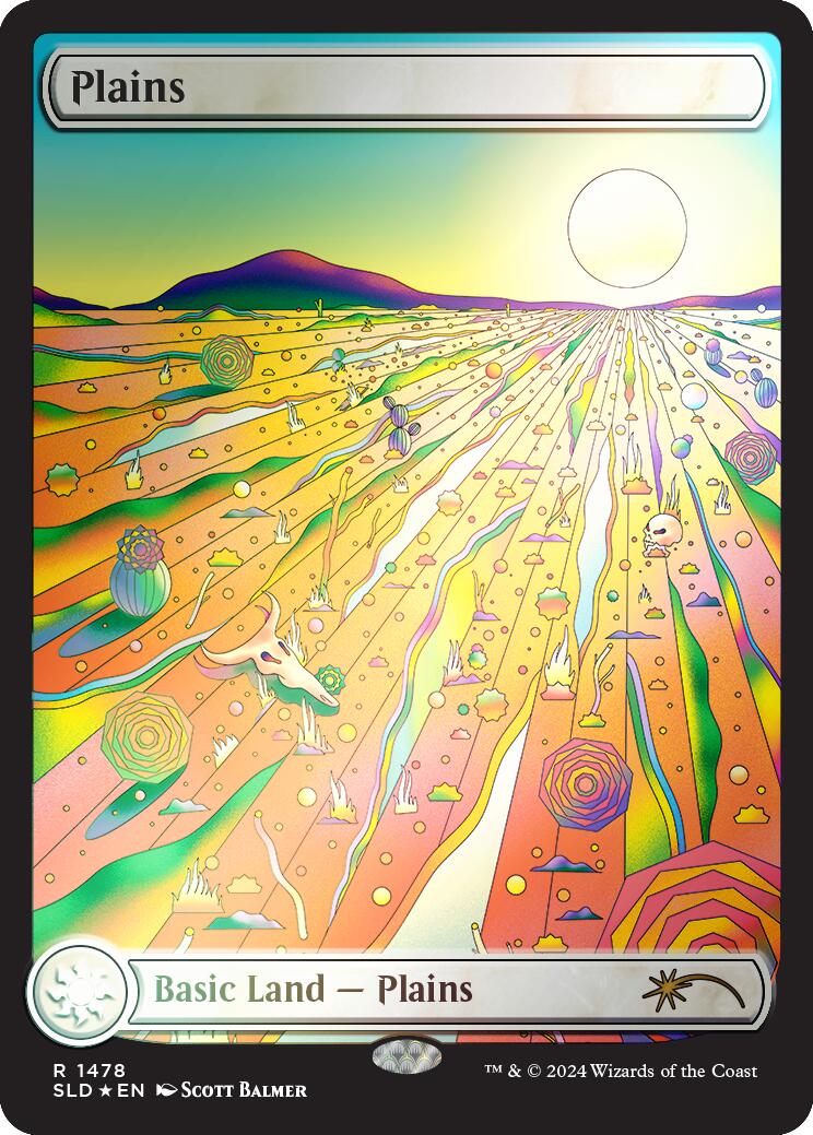 Plains (1478) (Rainbow Foil) [Secret Lair Drop Series] | Chromatic Games