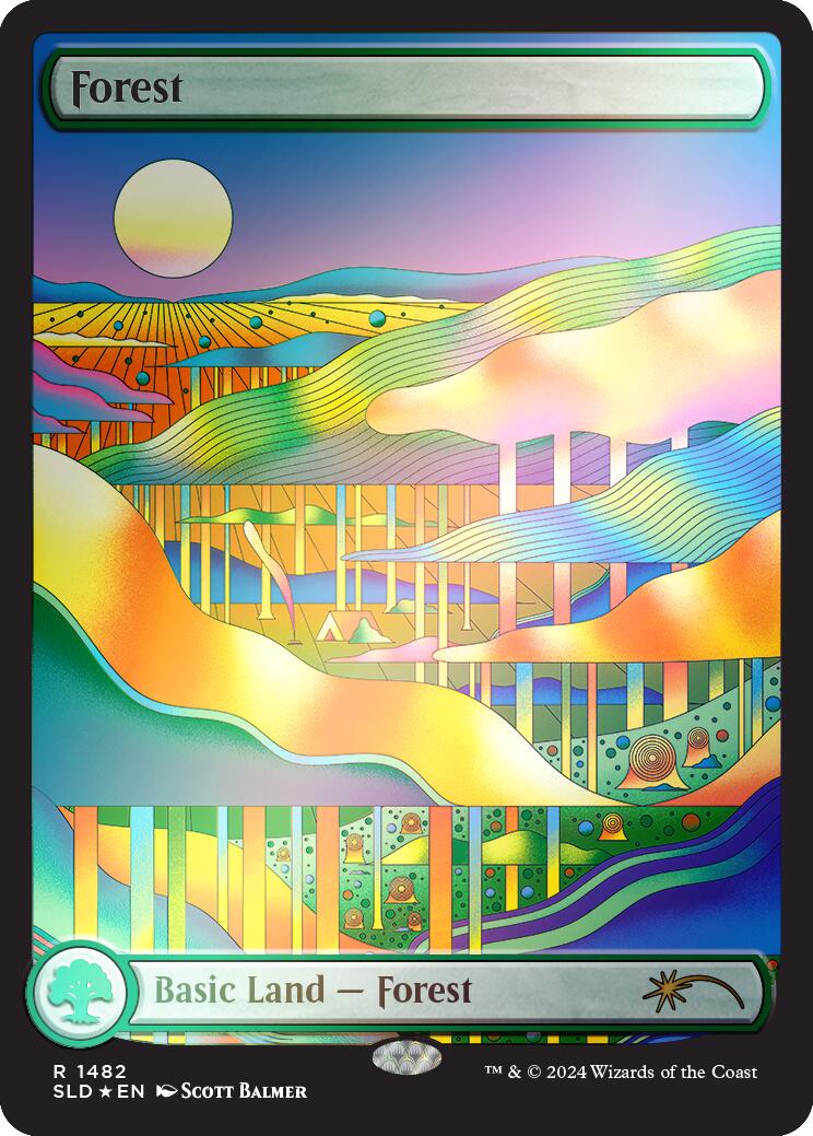 Forest (1482) (Rainbow Foil) [Secret Lair Drop Series] | Chromatic Games