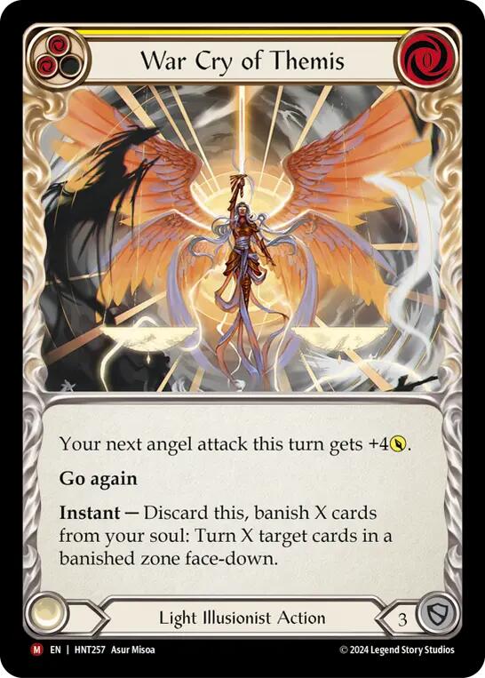 War Cry of Themis [HNT257] (The Hunted)  Rainbow Foil | Chromatic Games