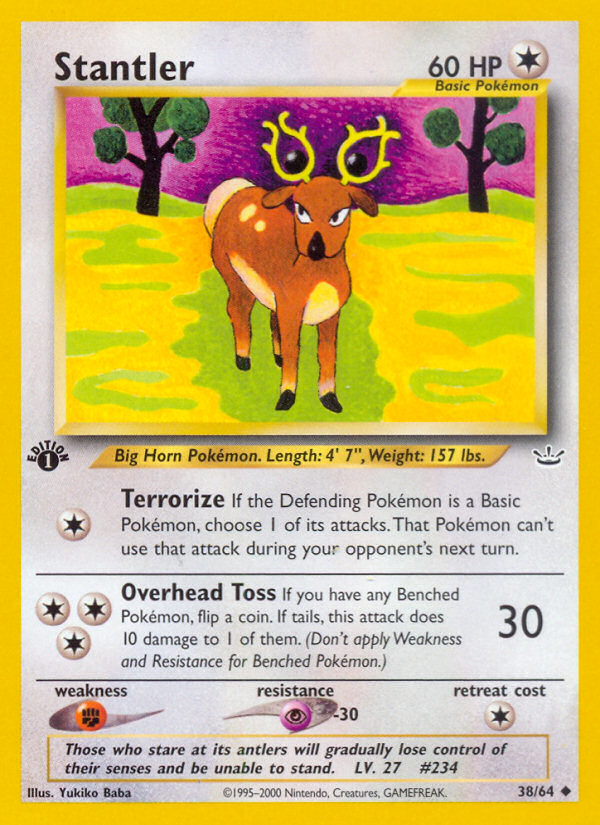 Stantler (38/64) [Neo Revelation 1st Edition] | Chromatic Games