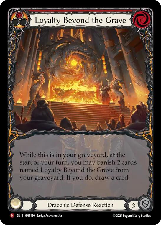 Loyalty Beyond the Grave (Extended Art) [HNT150] (The Hunted)  Rainbow Foil | Chromatic Games