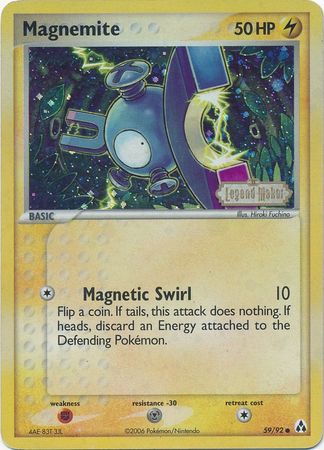 Magnemite (59/92) (Stamped) [EX: Legend Maker] | Chromatic Games