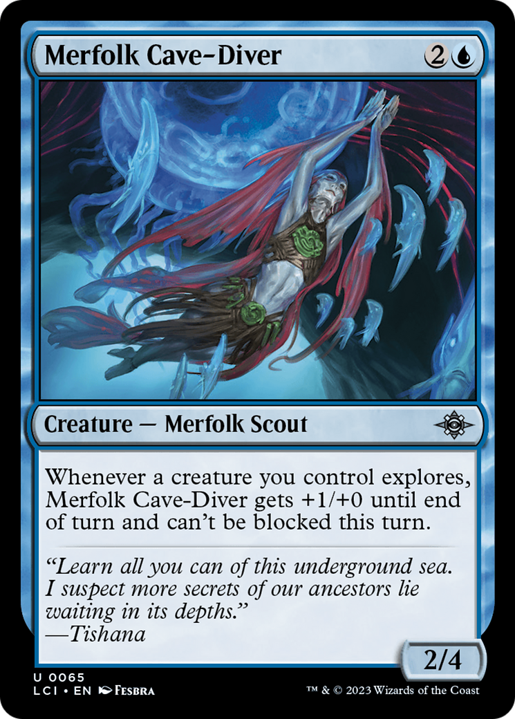 Merfolk Cave-Diver [The Lost Caverns of Ixalan] | Chromatic Games