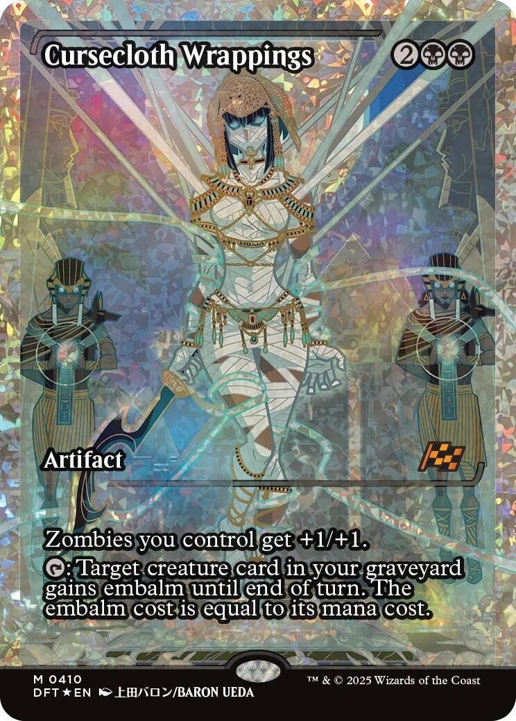 Cursecloth Wrappings (Showcase Fracture Foil) (Japanese) [Aetherdrift] | Chromatic Games