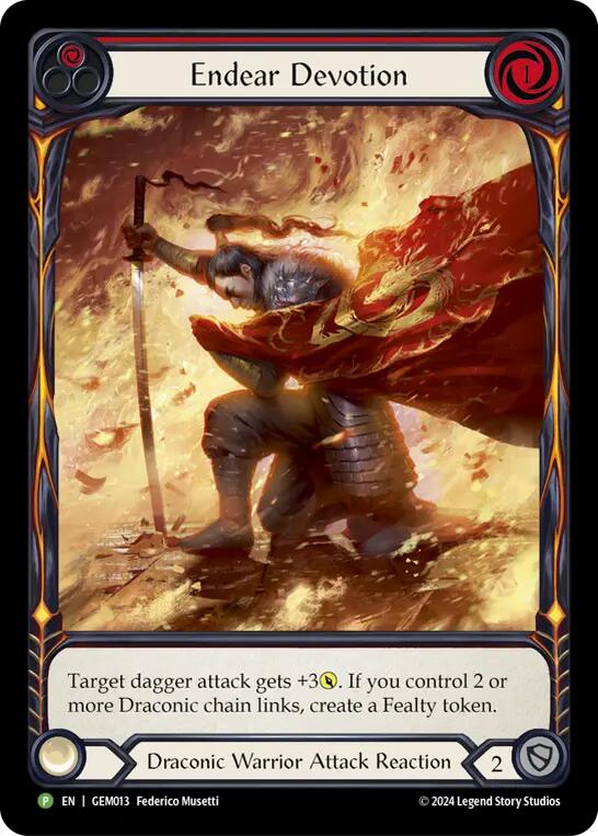Endear Devotion [GEM013] (GEM Pack 1)  Rainbow Foil | Chromatic Games