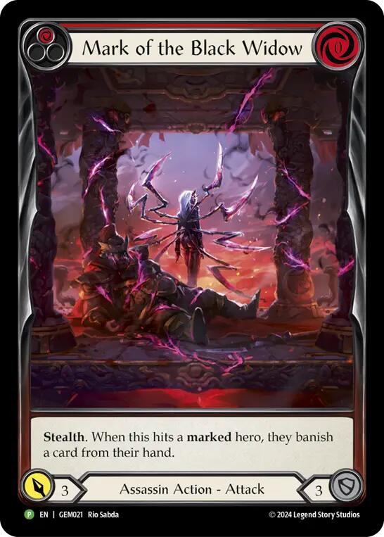 Mark of the Black Widow [GEM021] (GEM Pack 1)  Rainbow Foil | Chromatic Games