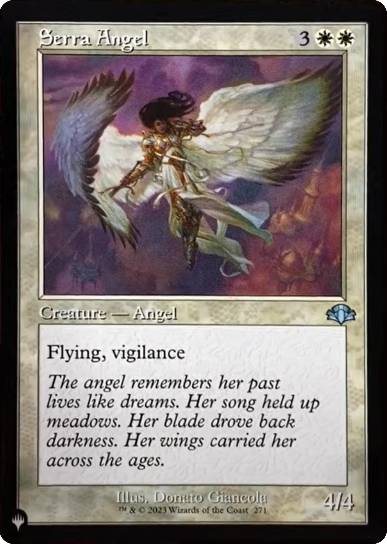 Serra Angel (Retro Frame) [The List] | Chromatic Games