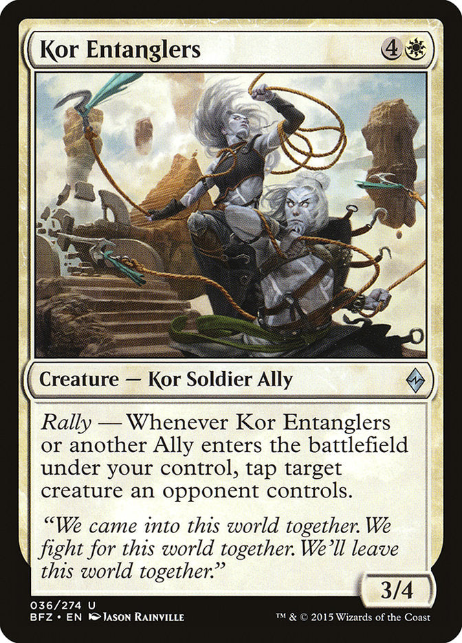 Kor Entanglers 36/274 (Battle for Zendikar)  | Chromatic Games