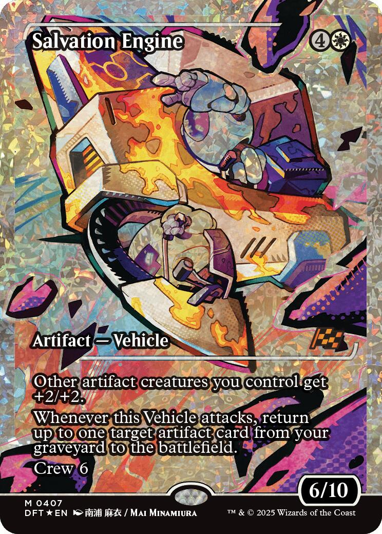 Salvation Engine (Showcase Fracture Foil) (Japanese) [Aetherdrift] | Chromatic Games