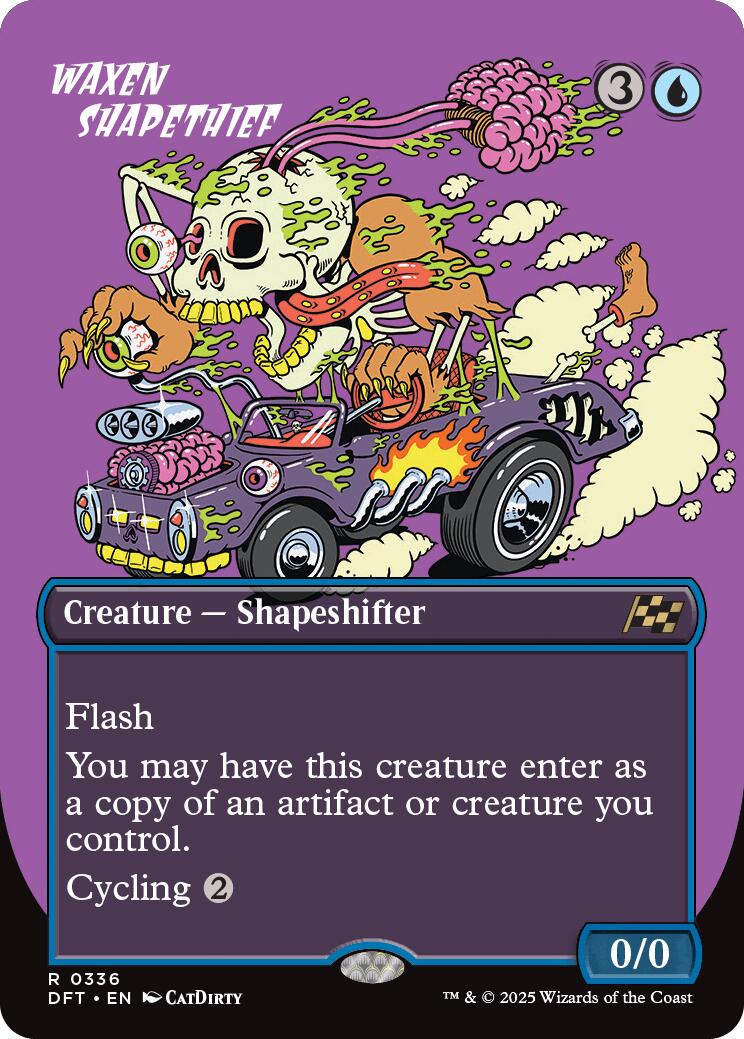 Waxen Shapethief (Borderless) [Aetherdrift] | Chromatic Games