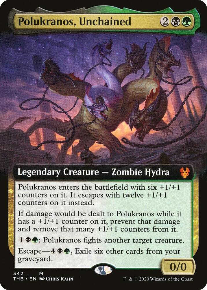 Polukranos, Unchained 342/254 (Theros Beyond Death)  - Extended Art Foil | Chromatic Games