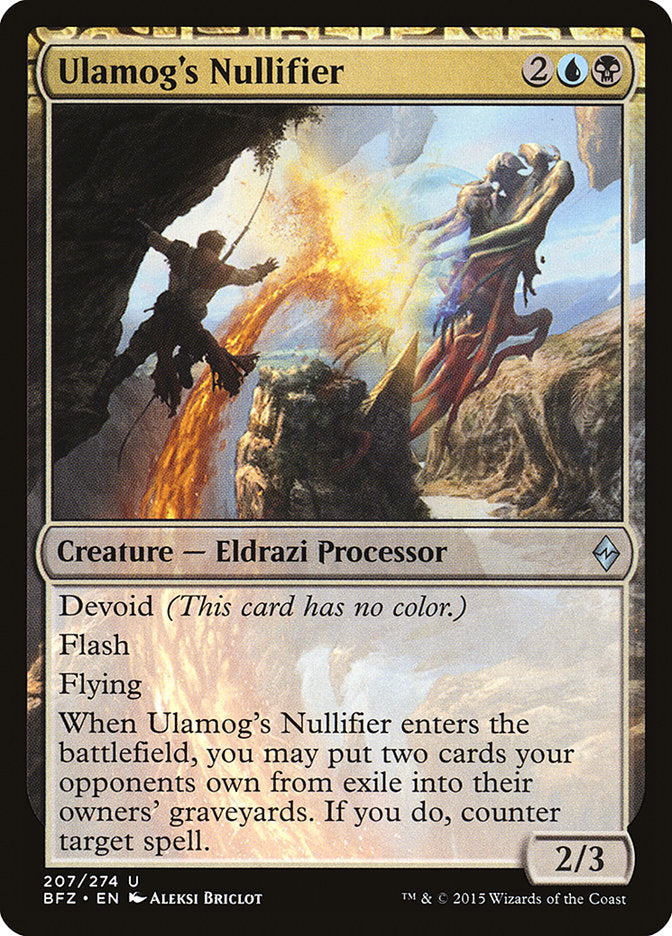 Ulamog's Nullifier 207/274 (Battle for Zendikar)  | Chromatic Games