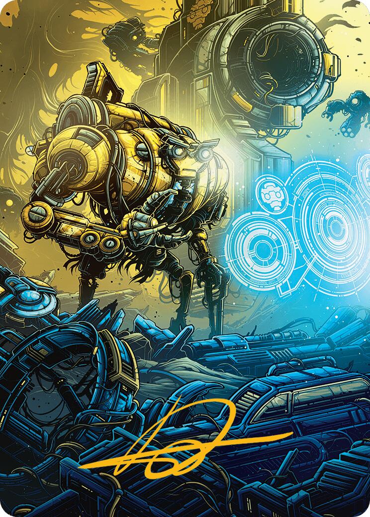 Mendicant Core, Guidelight Art Card (1/54) (Gold-Stamped Signature) [Aetherdrift Art Series] | Chromatic Games