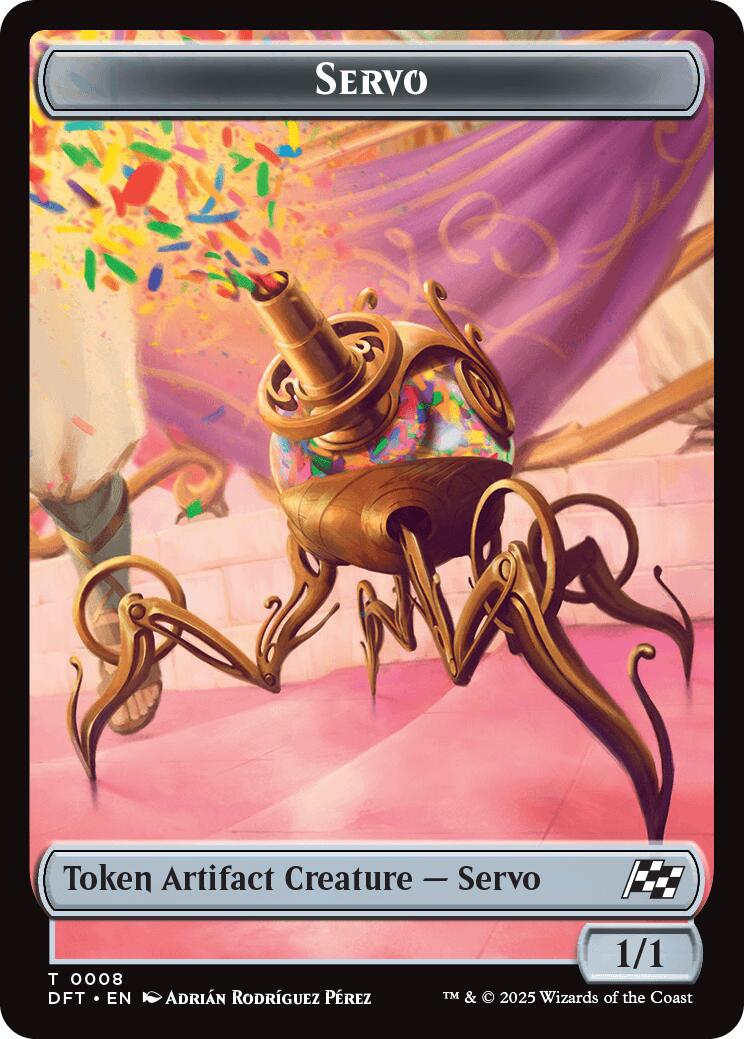 Servo // Thopter (0009) Double-Sided Token [Aetherdrift Tokens] | Chromatic Games