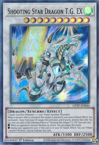 Shooting Star Dragon T.G. EX [GFTP-EN044] Ultra Rare | Chromatic Games
