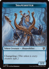 Shapeshifter // Zombie (0003) Double-Sided Token [Aetherdrift Tokens] | Chromatic Games