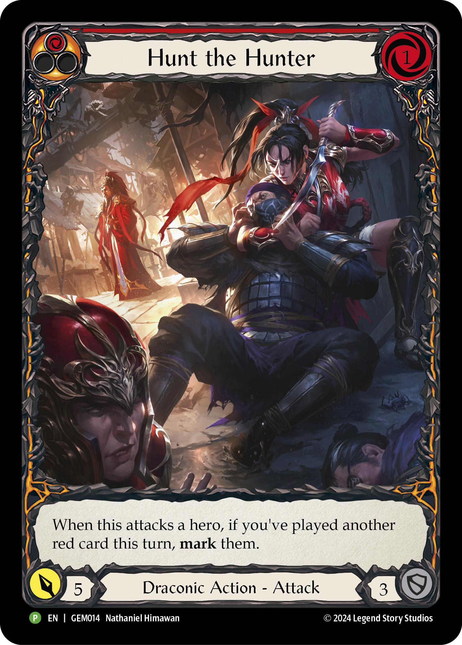 Hunt the Hunter (Red) [GEM014] (GEM Pack 1)  Rainbow Foil | Chromatic Games