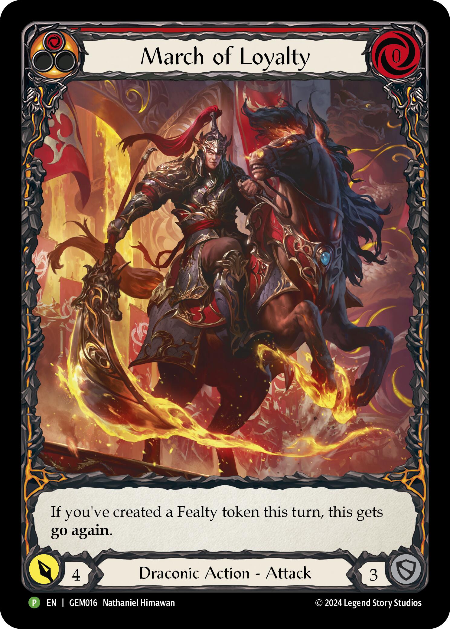 March of Loyalty (Red) [GEM016] (GEM Pack 1)  Rainbow Foil | Chromatic Games