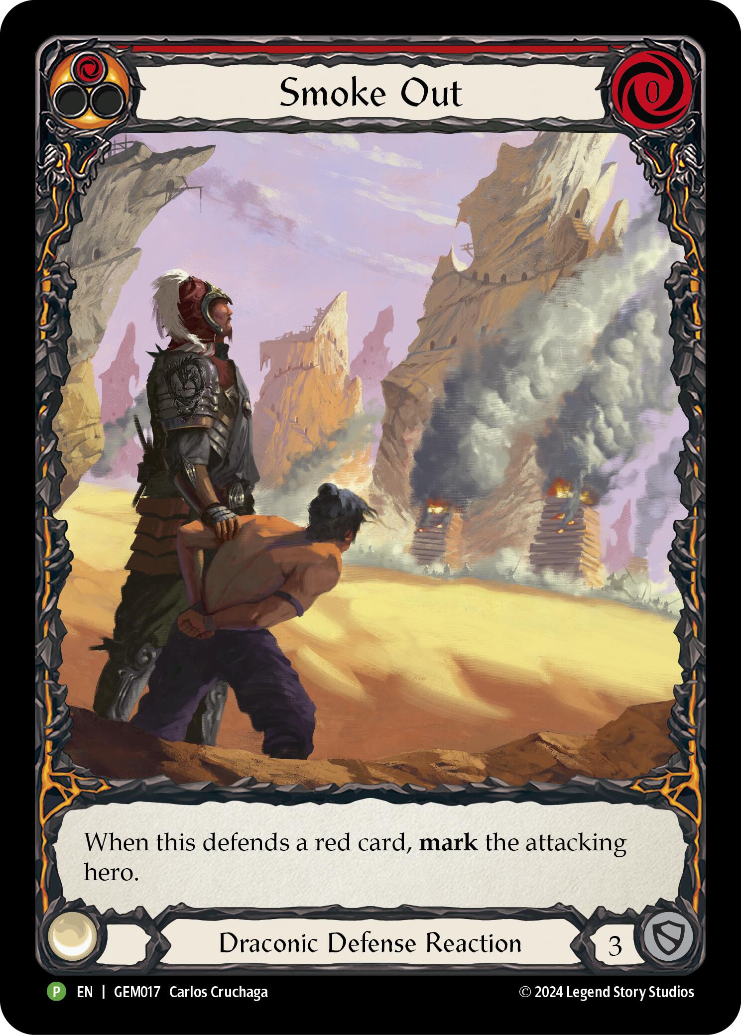 Smoke Out (Red) [GEM017] (GEM Pack 1)  Rainbow Foil | Chromatic Games